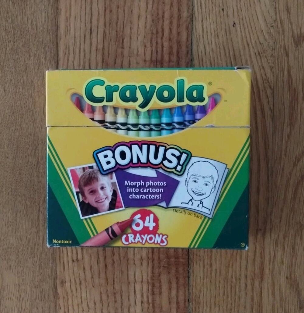 Crayola Crayons 64Count Sharpener 2010 Story Studio - Retired Colors - Dandelion